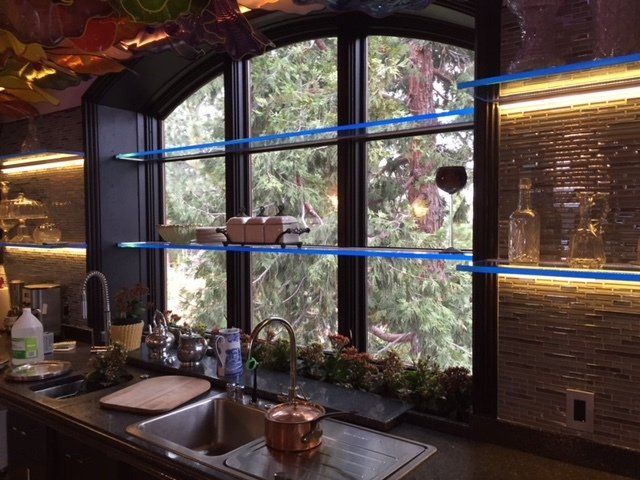 glass kitchen window